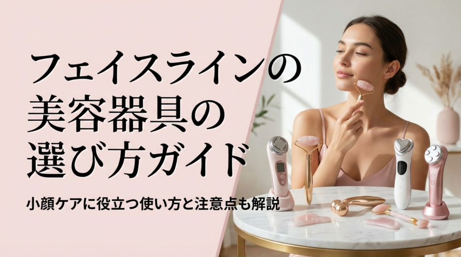 フェイスラインの美容器具の選び方ガイド。小顔ケアに役立つ使い方と注意点も解説