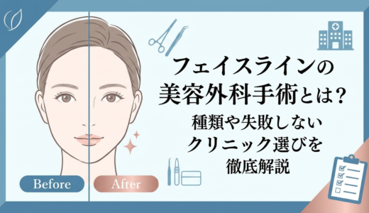 フェイスラインの美容外科手術とは？種類や失敗しないクリニック選びを徹底解説