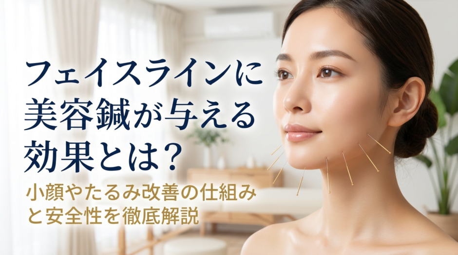 フェイスラインに美容鍼が与える効果とは？小顔やたるみ改善の仕組みと安全性を徹底解説