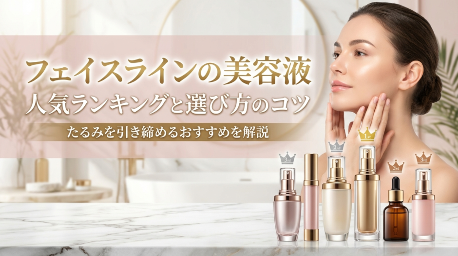 フェイスラインの美容液の人気ランキングと選び方のコツ｜たるみを引き締めるおすすめを解説