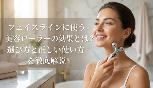 フェイスラインに使う美容ローラーの効果とは？選び方と正しい使い方を徹底解説