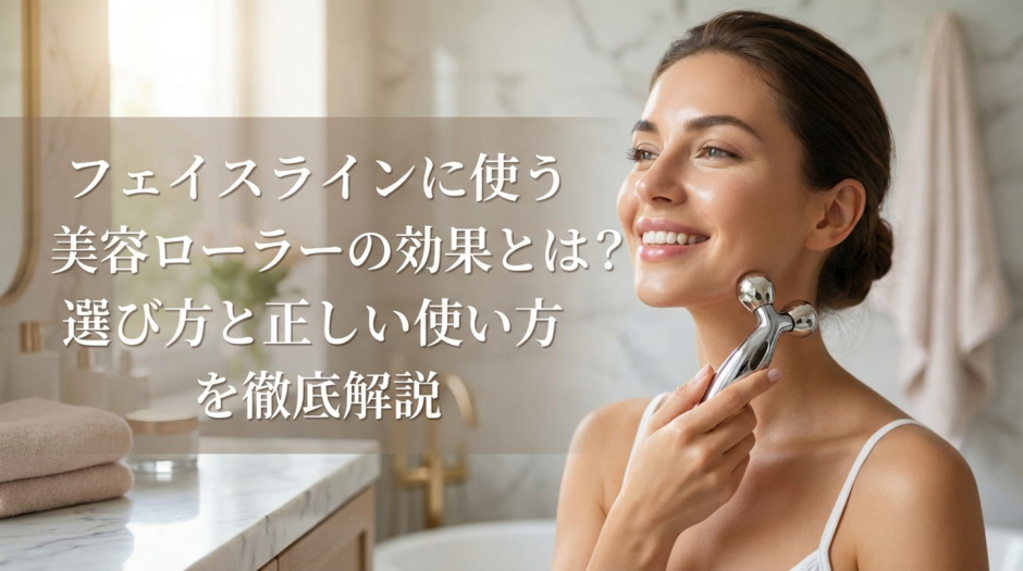 フェイスラインに使う美容ローラーの効果とは？選び方と正しい使い方を徹底解説